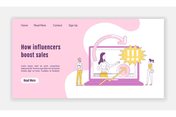 Download How Influencers Boost Sales Landing Page - Page Collection