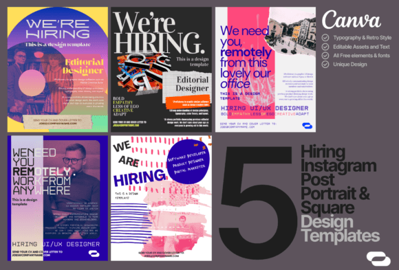 Download We're Hiring Theme Instagram Post - Insta Collection